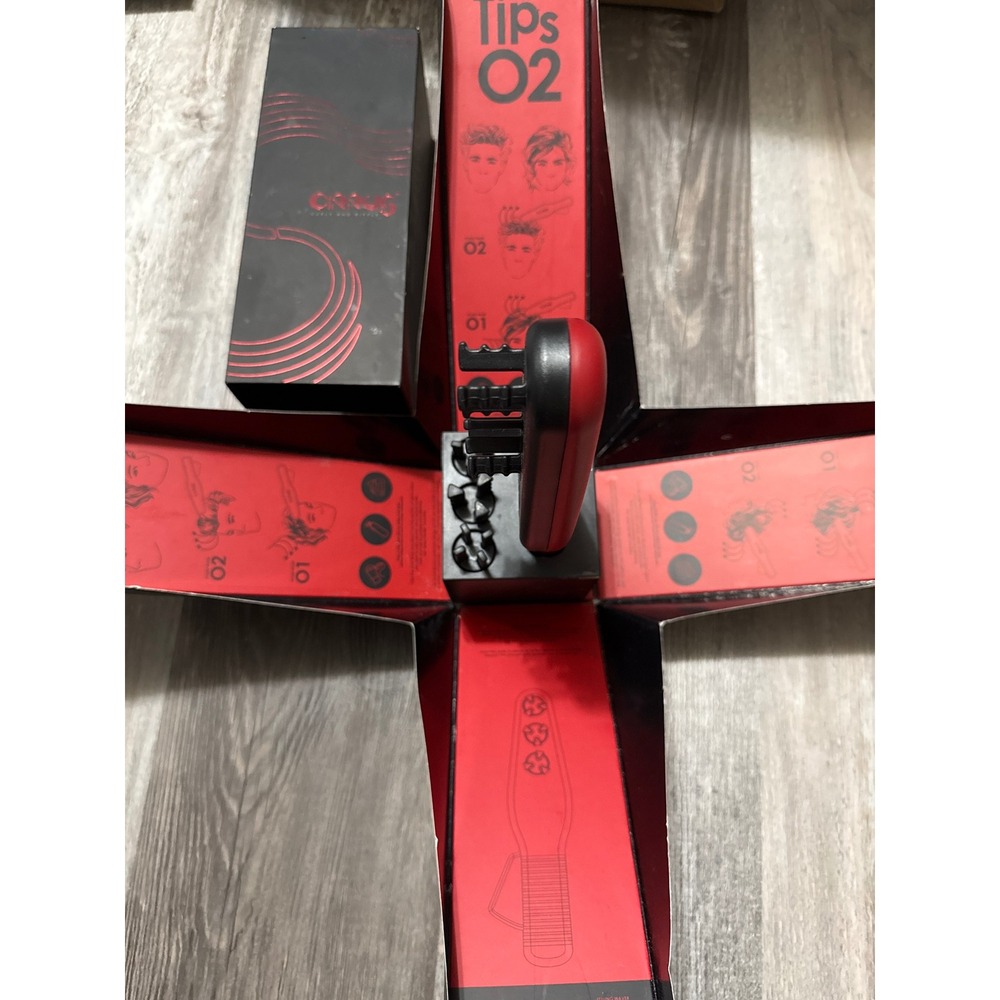 Cirrus Curly and Ripply Hair Styler 3 Interchangeable Waver Heads Black USED